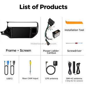 Autoradio 9 pouces 1280*720 IPS Car-play 8 cœurs 1,6 GHz Android 13 4G LTE avec WIFI Navigateur pour KIA RIO 2015-2017 - Product Image 6