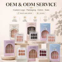 Fournitures pour ongles : Capsules d'ongles en gel souple pré-enduites 3-en-1 style French, 150 pièces, 15 tailles, pose sans lime, tenue 30+ jours, DIY
