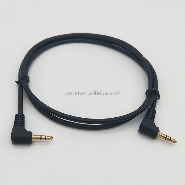Guitar Pedal Patch TRS Stereo Audio Cable Male to Male Right Angle Balanced Interconnect Cable