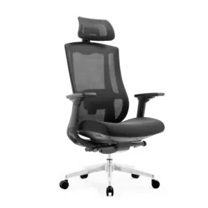 Mobiliário de escritório de luxo, ergonômico, cadeira giratória, altura ajustável, 2d, função lombar, alta qualidade, cadeira de escritório