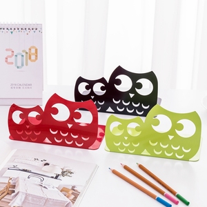 <strong>Cute</strong> Owls Nonskid Metal <strong>Bookends</strong> Art <strong>Bookends</strong> for School Supplies 1 Pair As Book Holder - Product Image 3
