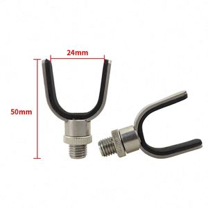 <span class=keywords><strong>Canne</strong></span> à pêche pour <span class=keywords><strong>carpe</strong></span> repose-pieds tête porte-cannes à pêche en acier inoxydable - Product Image 3