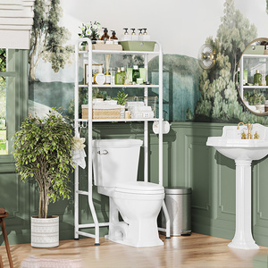 Étagère de rangement métallique populaire pour salle de bain et buanderie, installation sur pied pour machine à laver, étagère de rangement, porte-serviettes pour buanderie - Product Image 5