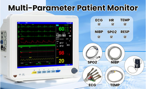 Moniteur patient 6 paramètres 12,1 pouces |   Moniteur <span class=keywords><strong>de</strong></span> signes vitaux multi-usages pour soins humains et vétérinaires - Product Image 3
