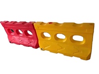 Barrière de circulation en plastique remplie d'eau, barrière de sécurité routière à vendre, barrière de contrôle des foules, barricades routières de 1 m