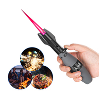 Vente en gros Briquet torche fusée missile bleu Jet Style design vintage Coupe-vent Métal rechargeable Réutilisable pour le camping