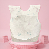 Bavoirs jetables biodégradables durables pour bébé, prix bas, échantillons de bonne qualité disponibles, Designs d'impression personnalisés