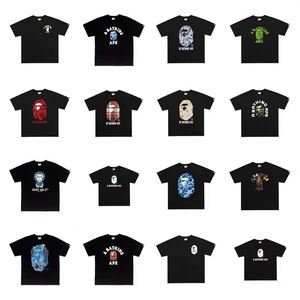 เสื้อยืดแบรนด์ดีไซเนอร์แฟชั่นคุณภาพสูงแบ<span class=keywords><strong>บ</strong></span>ใหม่ขายส่ง 61.1 ดอลลาร์ เสื้อยืดผู้ชายทรงหลวมพิมพ์ลาย Bapees เสื้อยืดลำลองสไตล์สปอร์ต - Product Image 1