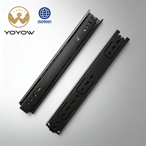 35mm Soft Close Drawer Runners Three Section Full Extension Telescopic Rail Side <b>Mounted</b> for Bedroom Kitchen Cabinet Hardware - Product Image 2