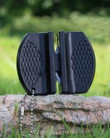 Nuoten 2025 – Affûteur de couteaux portable multi-grains en céramique écologique pour camping (acier au carbone) – Usage domestique