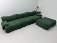 Nouveaux produits personnalisés Canapé en tissu Canapé villa 3 places combiné modulaire Canapé compressé sans cadre pour le salon