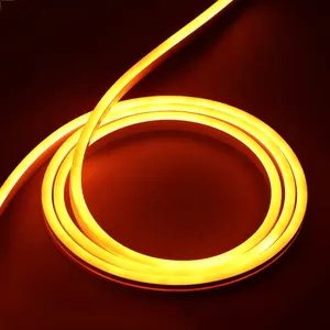 Silicone Waterproof Ultra Thin Mini LED Neon Rope Tube Light 6*12mm Led Flexible Neon 12V 24V 2835 SMD Warm White