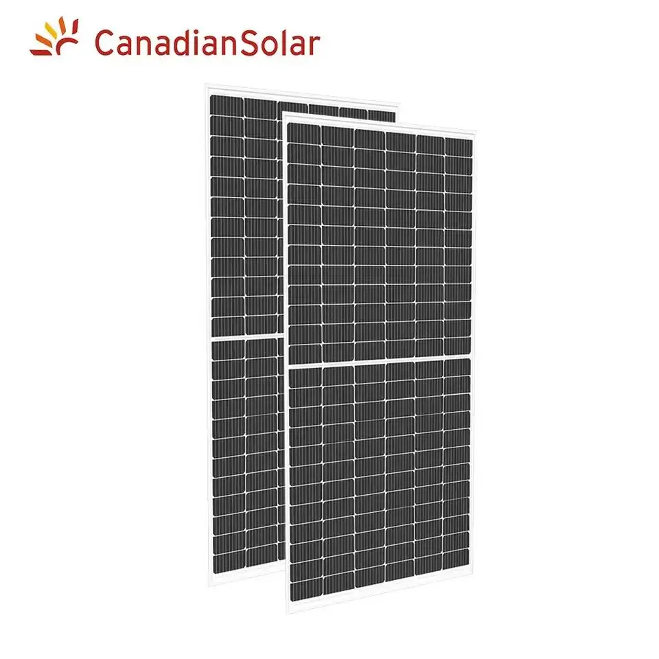 Canadia n-jenis Bifacial 695w 685w Panel surya terbaik di dunia dengan colokan Panel surya kecil di Panel surya cadangan darurat