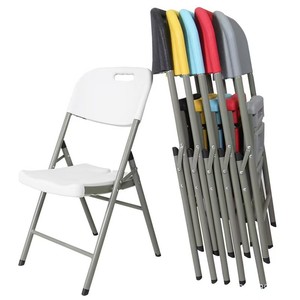<span class=keywords><strong>Sillas</strong></span> Plegables de Plástico HDPE para Exteriores, Económicas y en Oferta, Moldeadas por Soplado, Portátiles para Eventos y Banquetes - Product Image 2