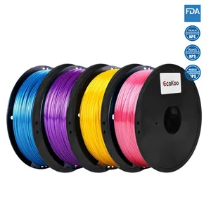 הדפסה 3d goofoo 1 ק "ג 1.75 מ" מ pla משי-pla חוט פלסטיק מחיר גומי מדפסת 3d 3d