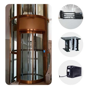 Venta directa de moda simple seguridad 220V 380V lujo barato Villa ascensor clásico <span class=keywords><strong>para</strong></span> Villa casa ascensor personalizado - Product Image 5