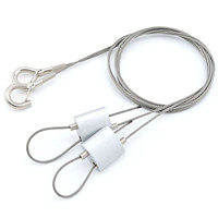 Kit de suspension par câble métallique, pince de fixation à double extrémité, fourni par le fabricant