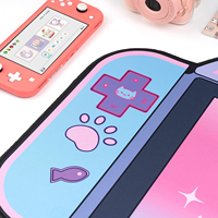 Tapis de souris de jeu Anime de haute qualité avec oreilles de chat, grande base en caoutchouc antidérapante, écologique, résistant aux rayures, résistant à l'eau, facile à nettoyer