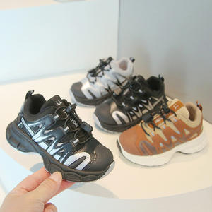 รองเท้ากีฬาเด็กฤดูใบไม้ผลิ สำหรับเด็กชายและเด็กหญิง รองเท้าลำลองหุ้มข้อสูง รองเท้าบาสเก็ตบอล รองเท้าวิ่งเด็ก ระบายอากาศได้ดี กันลื่น สวมใส่สบาย - Product Image 2