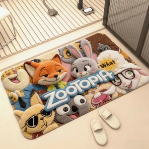 Alfombra <span class=keywords><strong>de</strong></span> Baño y Puerta <span class=keywords><strong>de</strong></span> Baño Antideslizante y Absorbente <span class=keywords><strong>de</strong></span> Agua con Diseño <span class=keywords><strong>de</strong></span> Conejo Judy y Zorro Nick <span class=keywords><strong>de</strong></span> Dibujos Animados en 3D - Product Image 3