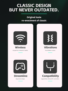 6 Màu Sắc USB Không Dây Gamepad Joypad Với Rung Động Cơ Tính Năng Tương Thích Với Xbox 360/PC Điều Khiển Trò Chơi - Product Image 2