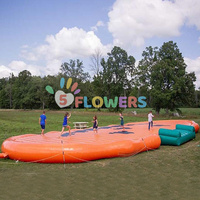 Juegos Gonflables Géant air Jumper Bounce Pad Farm Use Tapis Gonflable avec Citrouille Tournesol Fraise Pomme Maïs Oreillers Château