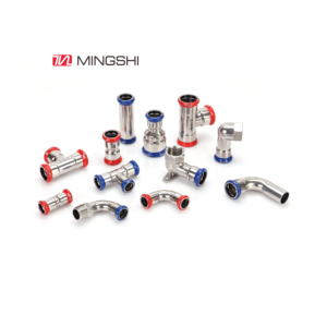 Haute qualité Sss <span class=keywords><strong>plomberie</strong></span> chauffage <span class=keywords><strong>multicouche</strong></span> Pex tuyau rouge droit té coude raccord en acier inoxydable - Product Image 6
