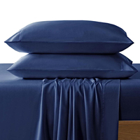 Ensemble de literie en bambou 300TC, taille King, avec logo personnalisé pour la maison, drap-housse en bambou