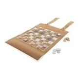 Cork <b>backgammon</b> checkers game <b>set</b> sustainable gadgets - Product Image 3