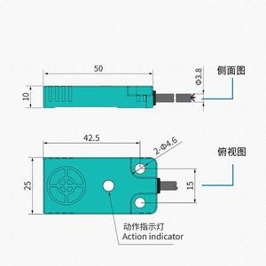 Changde CNTD CJF11-06 DNA Flat <b>Sensor</b> Inductive <b>Proximity</b> Switch with 6mm Sensing Distance NPN and PNP Output - Product Image 1