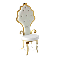 Chaises de Trône de Couple, Forme de Feuille, Design Royal Spécial pour Hôtellerie, Meubles pour Mariés, avec Cristal pour Mariages et Événements