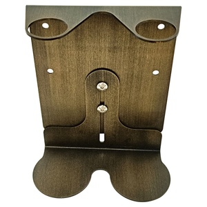 Distributeur de savon mural en acier inoxydable brossé couleur bronze pour salle de bain d'hôtel avec support et distributeur de savon liquide - Product Image 2