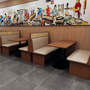 Juego de <span class=keywords><strong>restaurante</strong></span> occidental de ratán de madera maciza con tema del Sudeste Asiático para hoteles Cafés Cabina Sofás - Product Image 4