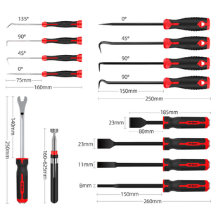 Ensemble d'outils à main 8 pièces pour le travail <span class=keywords><strong>du</strong></span> bois avec étui rigide, ciseaux et pierre à aiguiser pour <span class=keywords><strong>la</strong></span> réparation - Product Image 6