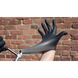 Gants jetables noirs en sachet, 10/20/50/100 pièces, outils de cuisine domestique, outils de cuisson, lavage de voiture, nettoyage domestique - Product Image 4
