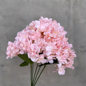 Chất Lượng Cao Nhân Tạo Vải Lụa Tú Cầu Hoa Bụi 5 Đầu 480 Cánh Hoa Giả Tú Cầu Bó Hoa Cho Đám Cưới Đảng - Product Image 4