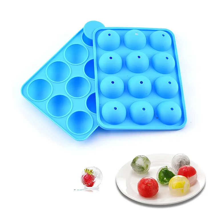 12 Gaten Bolvormige Bonbon Moldes Para Caramelo Duro Pinata Mal Bakken Siliconen Cakepop Stick Mal