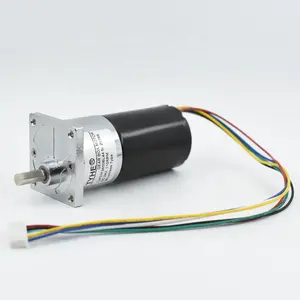 Manufacturer's Micro 37mm OD Gearbox 12V 24V 6W Low RPM 2RPM 100RPM High Torque 15kgf 15kgcm Brushless DC Geared Motor for Robot