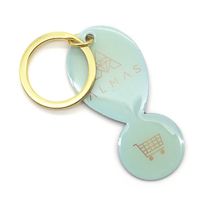 Porte-clés porte-clés en métal à impression couleur - Product Image 4