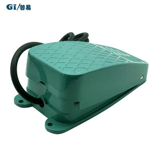 Interrupteur au pied auto-réinitialisable et autobloquant TFS-2 TFS-3, boîtier en aluminium vert, 1-10A 250VAC avec câble de 1-2 mètres, en stock - Product Image 2