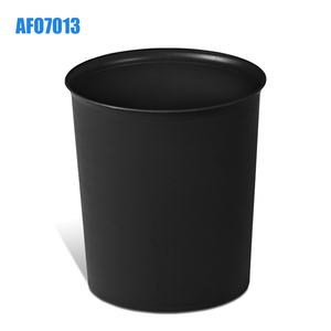 <strong>Black</strong> Guest Room Trash Can Household Flame Retardant Hotel Living Room Creative Fireproof <strong>Small</strong> Storage <strong>Bin</strong> Without Cover 8L - Product Image 2