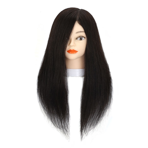 Mannequin d'entraînement pour coiffeur afro-américain, cheveux vierges, <span class=keywords><strong>pas</strong></span> <span class=keywords><strong>cher</strong></span>, pour la cosmétologie, tressage et coupe <span class=keywords><strong>de</strong></span> cheveux raides, pour la décoloration des cheveux - Product Image 3