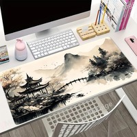 Peinture traditionnelle chinoise PC tapis de souris de jeu tapis Gamer tapis Teclado tapis tapis de bureau pour ordinateur portable 900X400