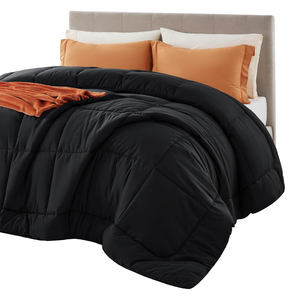 Queen Size Jacquard Quilted Comforter <b>Duvet</b> Insert All-Season Alternative Bedding with Corner Tabs Comfortable All-Year <b>Duvet</b> - Product Image 2