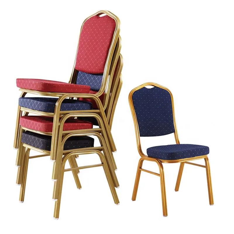 Wholesale Cheap Stackable Hotel Wedding And Event Metal Dining Chair Conference Chaise Sillas De Banquete Banquet Hall Chairs
