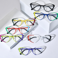 Gafas Borregls con Montura de Titanio Colorida para Hombre, Diseño de Ojo de Gato, Marca Nueva 2025, Gafas Ópticas de Alta Calidad para Mujer, Modelo 85850