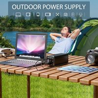 27000mAh 99,9Wh Aluminiumlegierung 2-in-1 Tragbares Ladegerät Powerbank 100W AC-Anschluss 65W USB-Schnellladung Höhenverstellbar für Outdoor