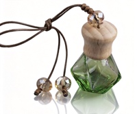 Bouteille en verre vide de 8 ml pour diffuseur de parfum d'ambiance suspendu au volant de voiture, transparente et colorée, pour huiles essentielles – Meilleure vente