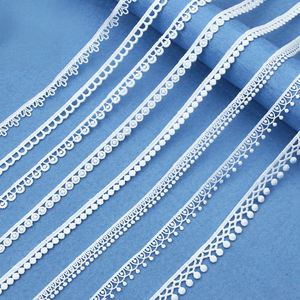 Erkoumi mới đến tùy chỉnh bán buôn 1cm thân thiện với môi hóa chất Polyester nước hòa tan Ren Vải cắt tỉa 3D hoa ren TRIM - Product Image 2