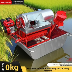 Décortiqueuse automatique multi-cultures à alimentation complète pour riz, blé, sorgho, colza, soja, usage domestique 220V, garantie 1 an - Product Image 5